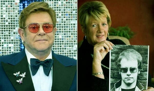 Image of Elton John and his ex-fiance Linda Woodrow