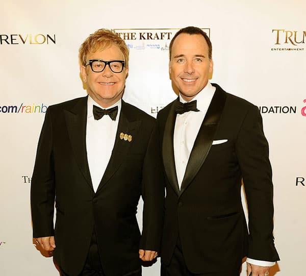 Image of Sir Elton John with his partner David Furnish