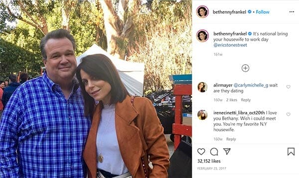 Image of Eric Stonestreet affair with TV actress Bethenny Frankel