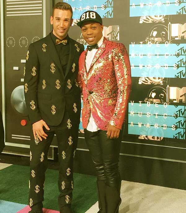 Image of Todrick Hall with his partner Jesse Pattison