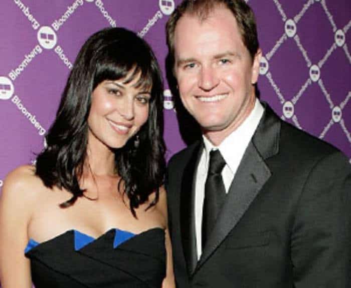 Catherine Bell with her ex-husband, Adam